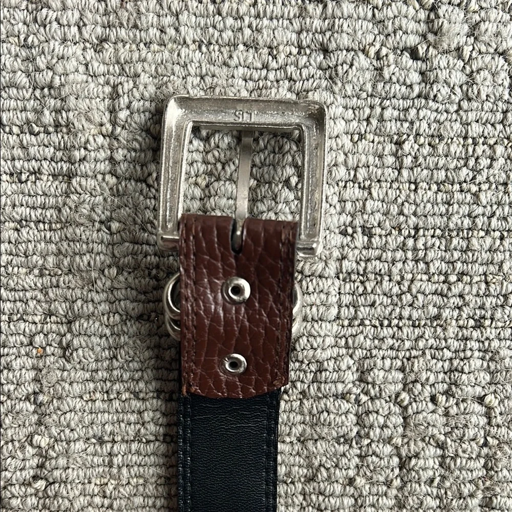 Brown Belt with Silver Buckle